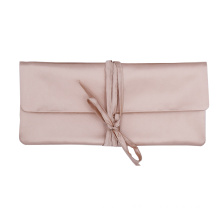 Unique design customized luxury girl`s wedding souvenirs handbag silk satin eye mask pouch
